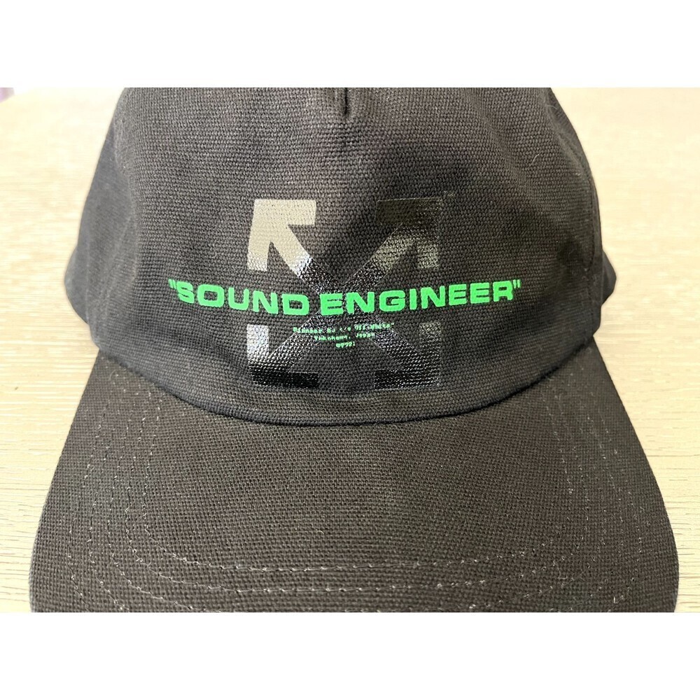 Off-White Virgil Abloh Sound Engineer Pioneer DJ Baseball Cap Black RARE - Picture 4 of 7